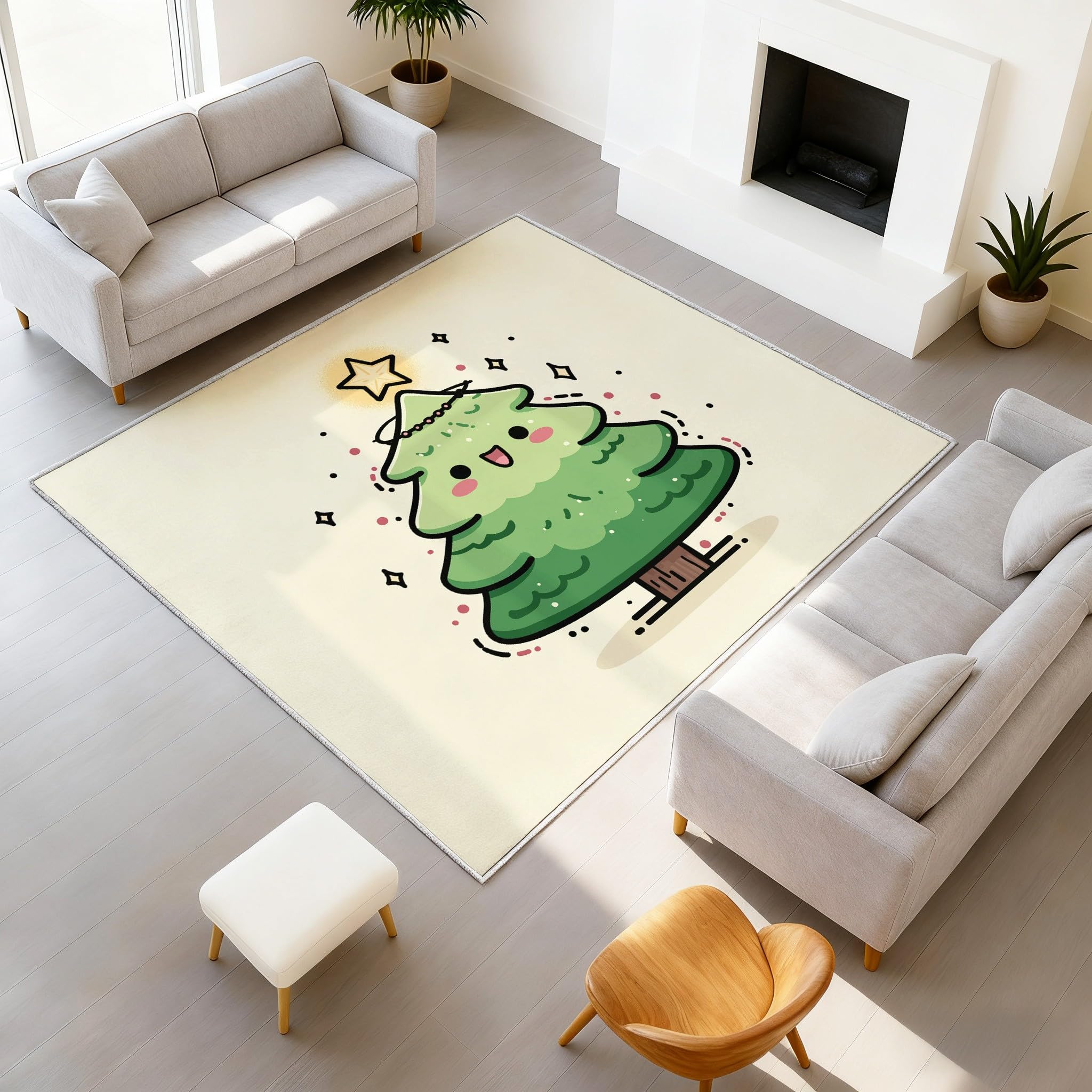 Tapis lavable 90x150 cm antidérapant et résistant motif dessin animé
