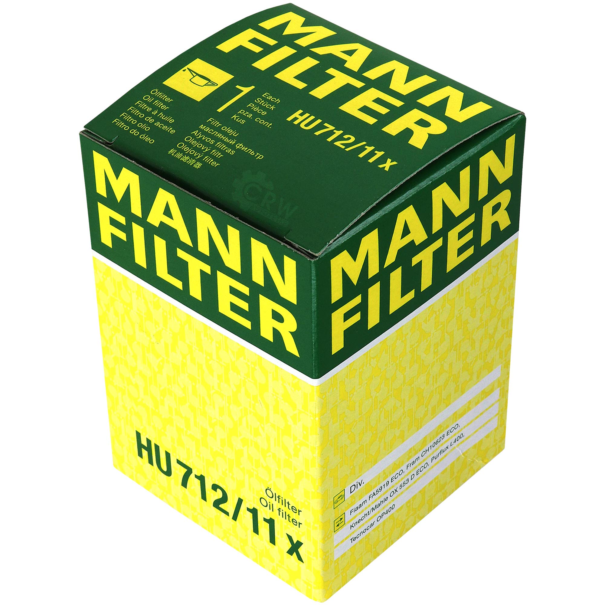 Paquete de inspección Kit de mantenimiento de filtros con filtro de aceite HU 712/11 x, filtro de aire C 36 006/1, filtro de combustible PU 7005, filtro de habitáculo CU 20 006, tornillo de