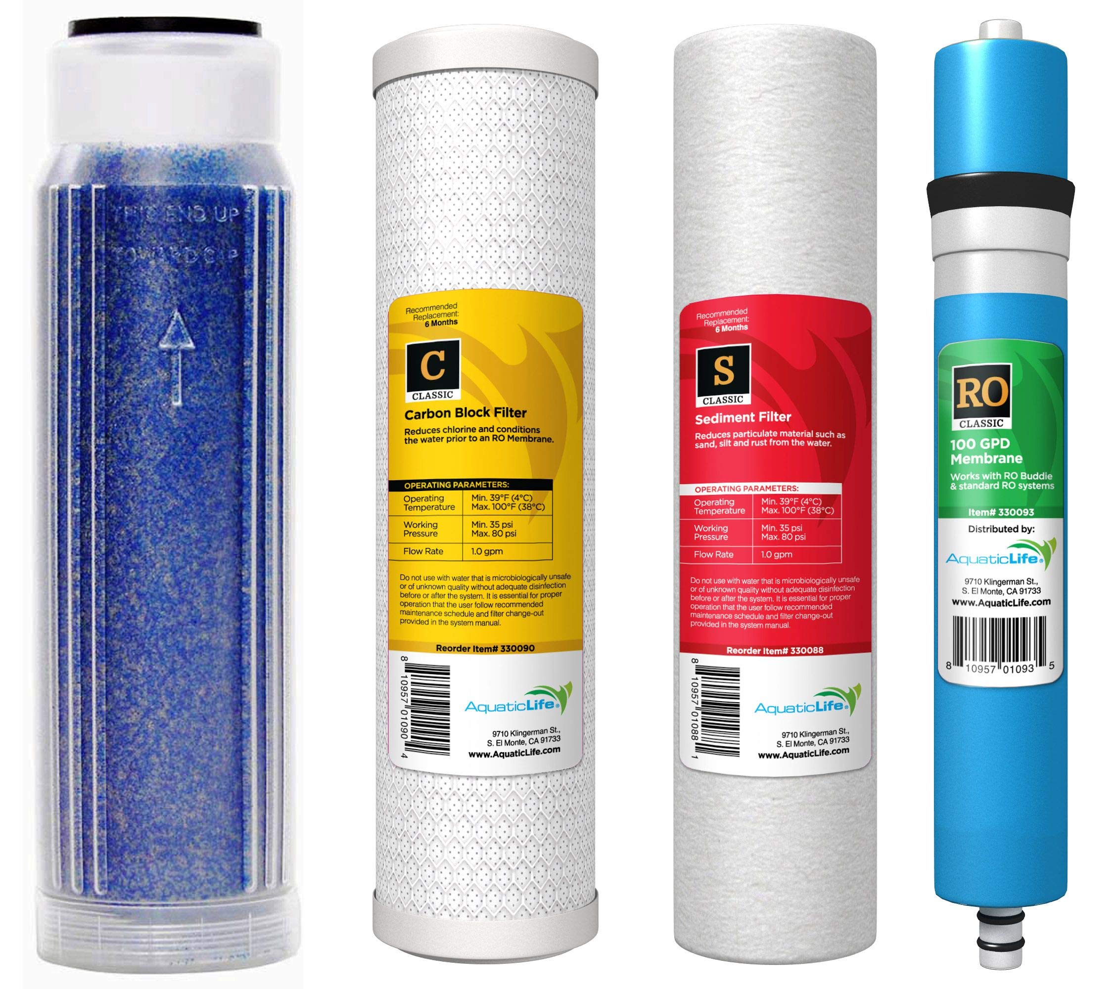 Buy Aquatic Life 100GPD Membrane Plus Reverse Osmosis Deionization