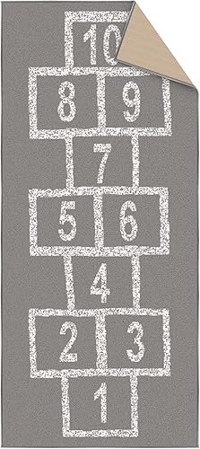 Miniatura 7 de Ottomanson Alfombra antideslizante de goma con parte trasera de goma lavable a máquina, 3 x 6 pies, para sala de juegos, habitación de los niños,