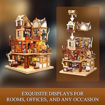 Amazon.com: JMBricklayer Medieval Library House Building Set