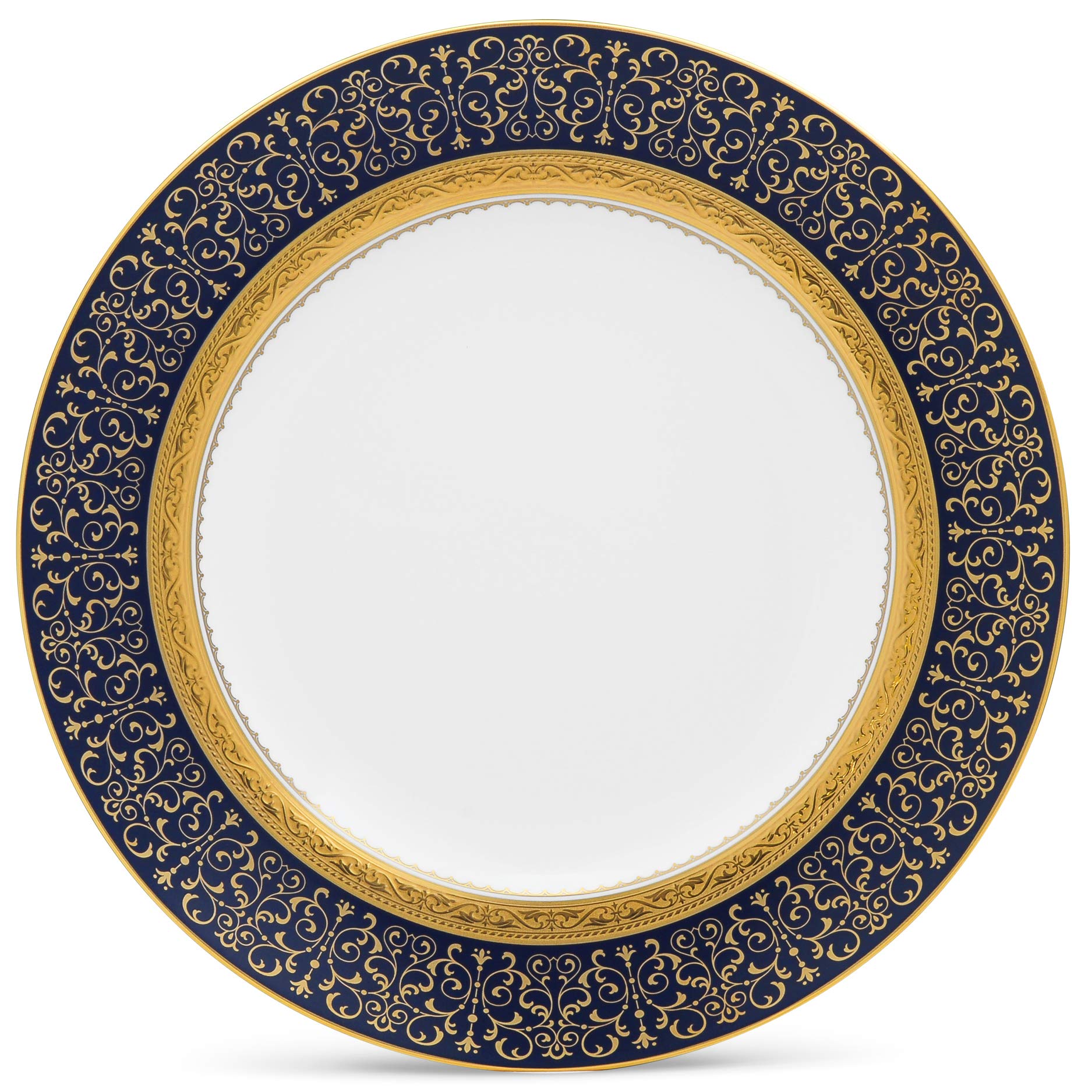 Amazon.com | Noritake Odessa Cobalt Gold Set of 4 Accent Plates, 9