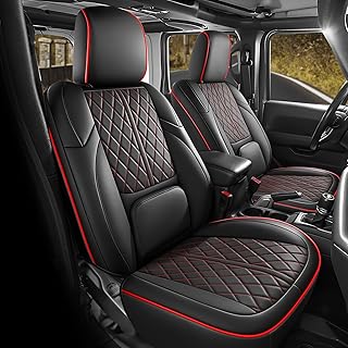 Seat Covers Custom Fit for Jeep Wrangler JL 2018-2026 4 Door W/O Rear Cup Holder