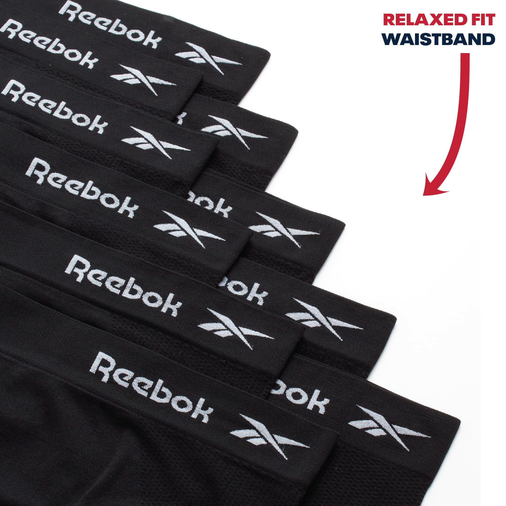 Reebok Ropa interior para mujer - Calzoncillos hipster sin costuras (6 unidades)
