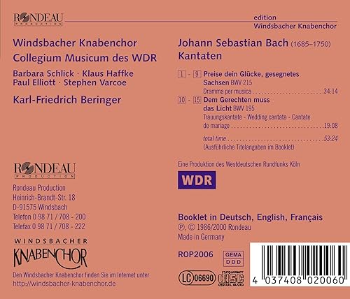 Miniatura 2 de Kantaten BWV 215 & 195