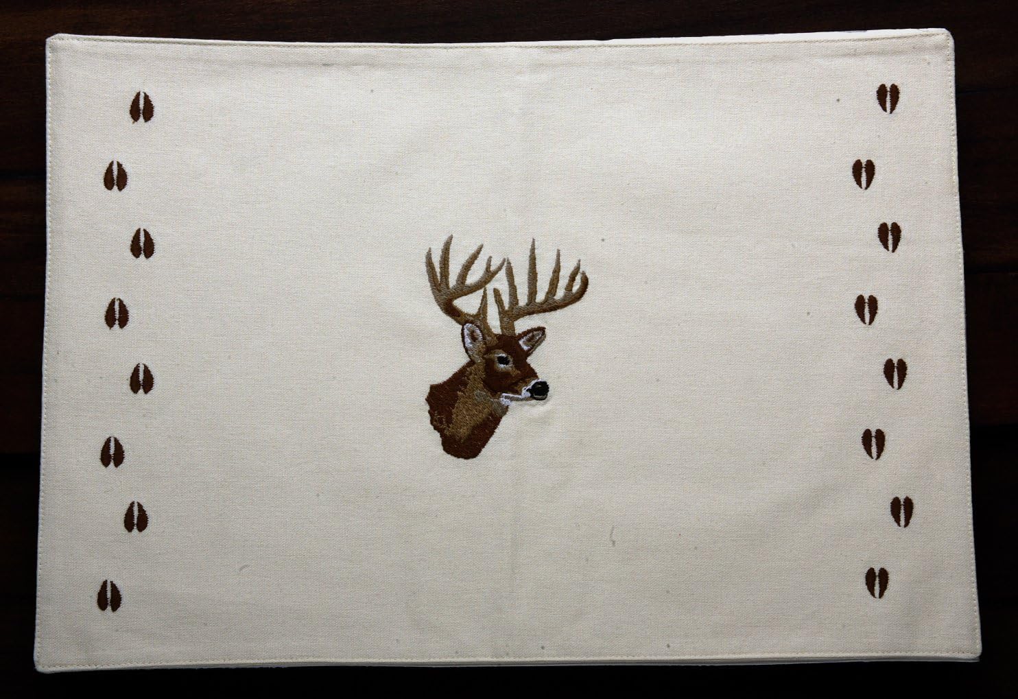 Deer Placemats in Cotton, Set of 4 Pieces Home & Kitchen