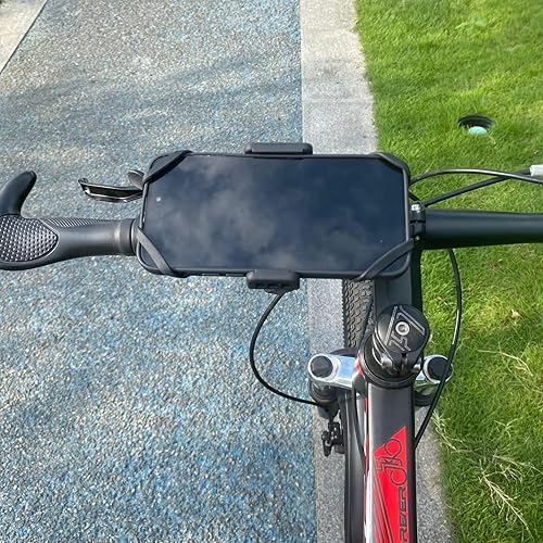 Miniatura 9 de Soporte para teléfono celular para carrito de golf, carrito de bolsa de empuje, cochecito, timón de barco, micrófono/soporte de batería, bicicleta,
