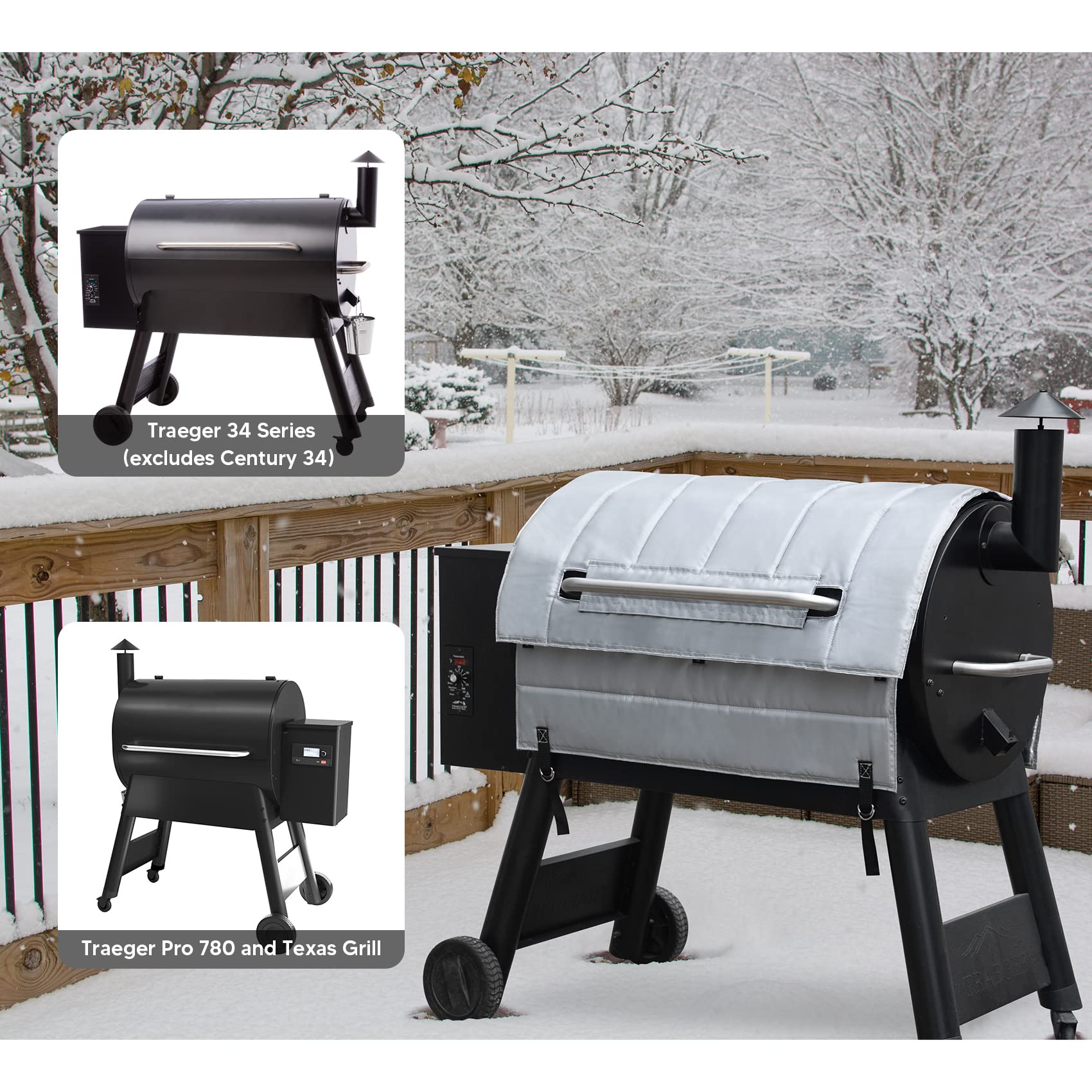 Stanbroil Grill Insulation Blanket for Traeger 34 Series, Traeger Pro 780  and Texas Grill - Maintain Better Temperature Control, Use Less Fuel and  Pellet : Patio, Lawn u0026 Garden - Amazon.com