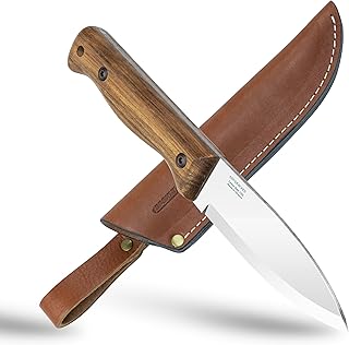 BPS Knives B1 CSH - Bushcraft Knife- Fixed Blade Outdoor Knife - Carbon Steel Camping Knife Tactical Knife - Bushcraft Camping Knife Survival - Perfect EDC Hunting Knife - BPSKNIVES