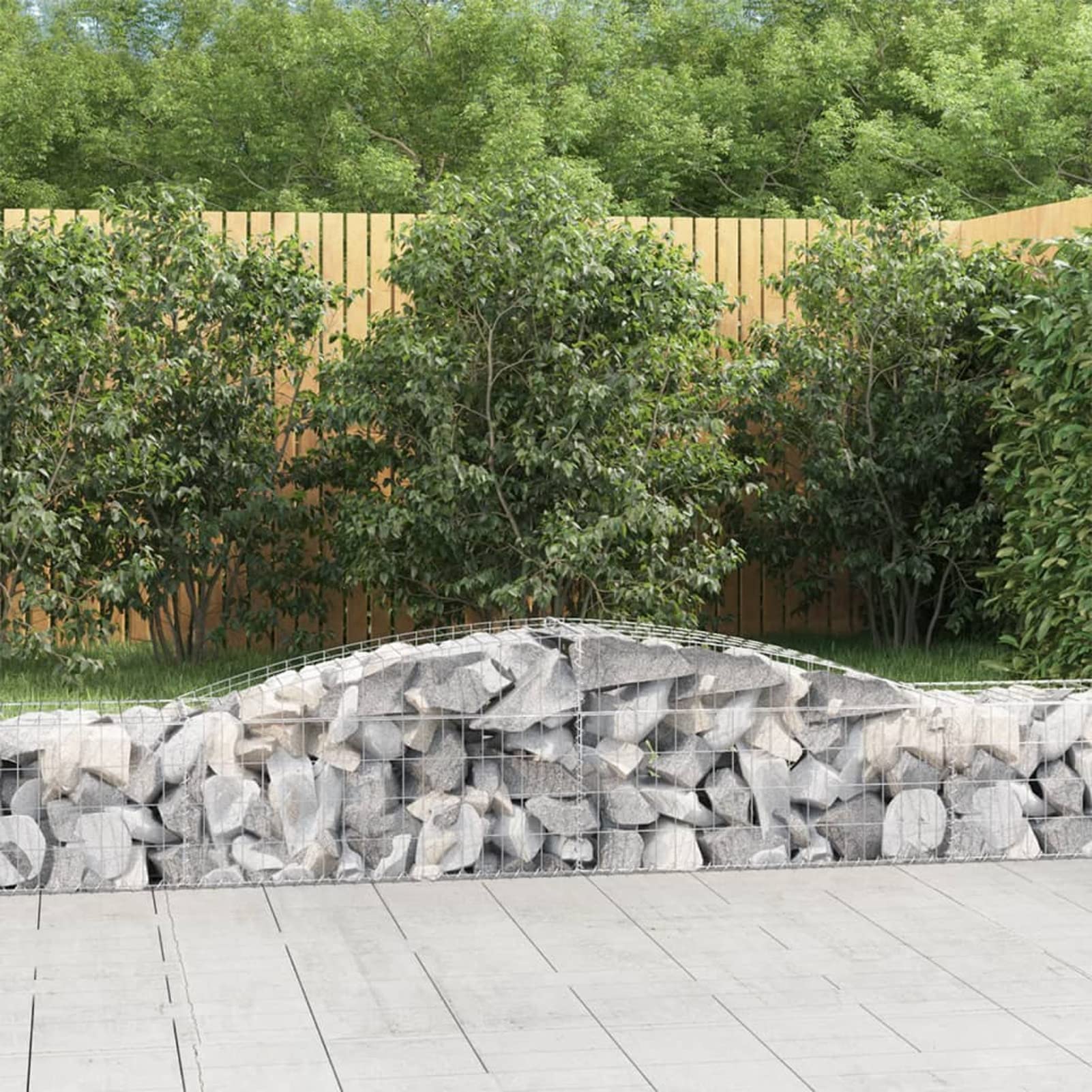 Gecheer Gabionen mit Hochbogen Stabile Konstruktion dekorative Gartenbarrieren für Hof Vorgarten Terrasse