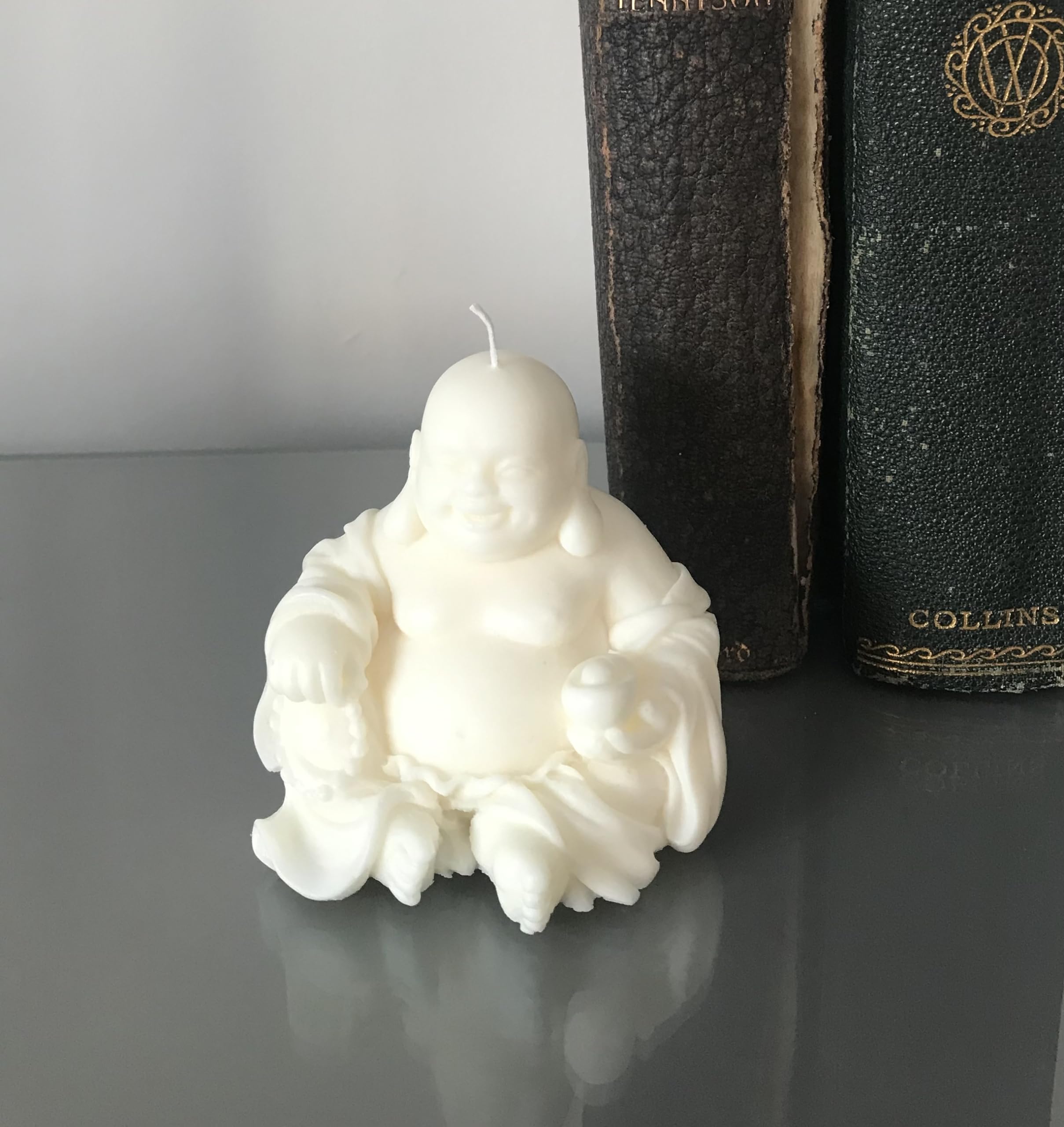 Mabel & Ivy Laughing Buddha Soy Wax Candle Fragranced (Pomegranate Noir)