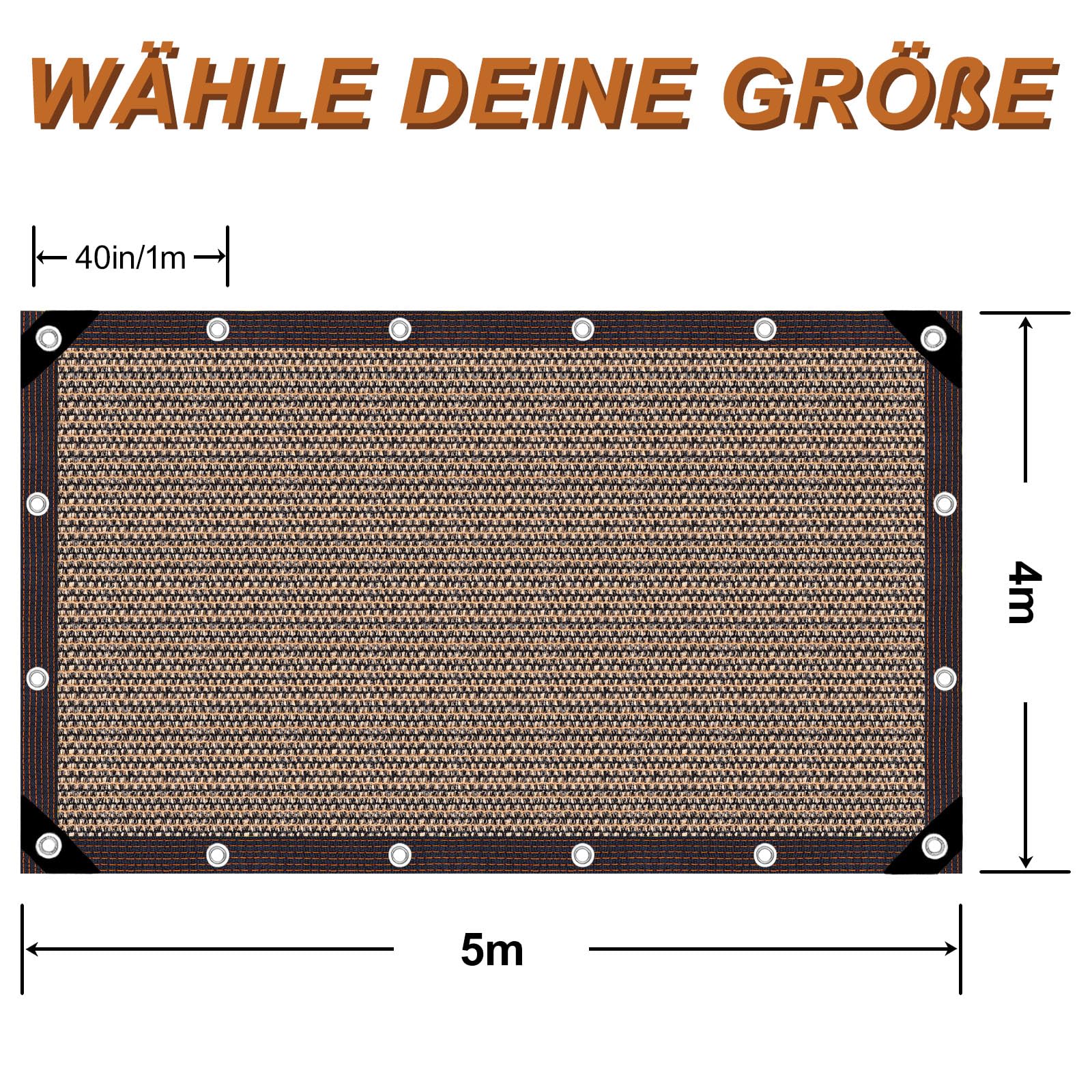 Toile d'ombrage Filet D'Ombrage Filet Protection Solaire Tissu D'Ombrage | UV 80% D'ombrage Toile d'ombrage pour Exterieur Toile Ombrage Patio/Balcon/Pergola/Serre/Jardin/Potager