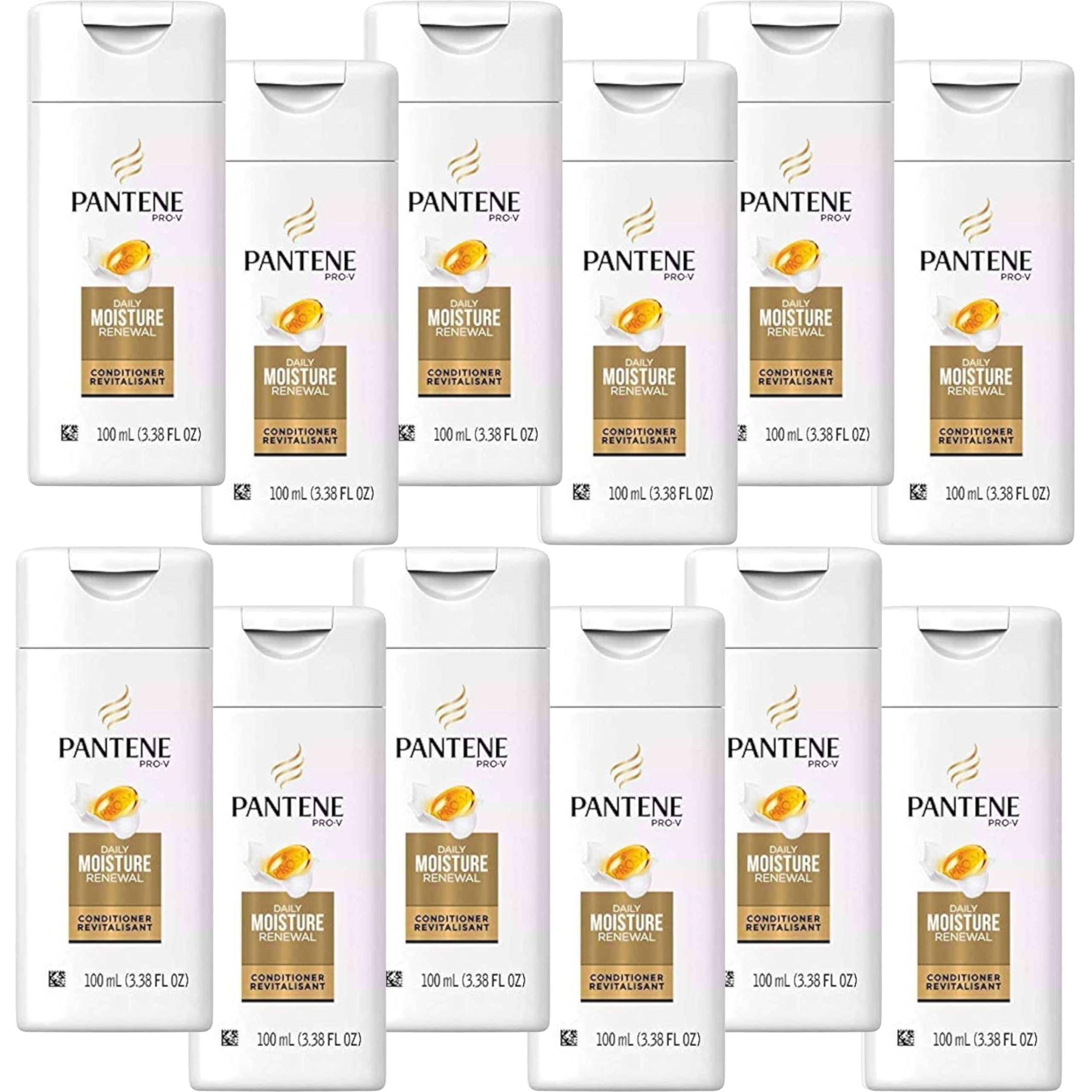 Pantene Conditioner Daily Moisture Renewal 3.38 Ounce (12 Pack)