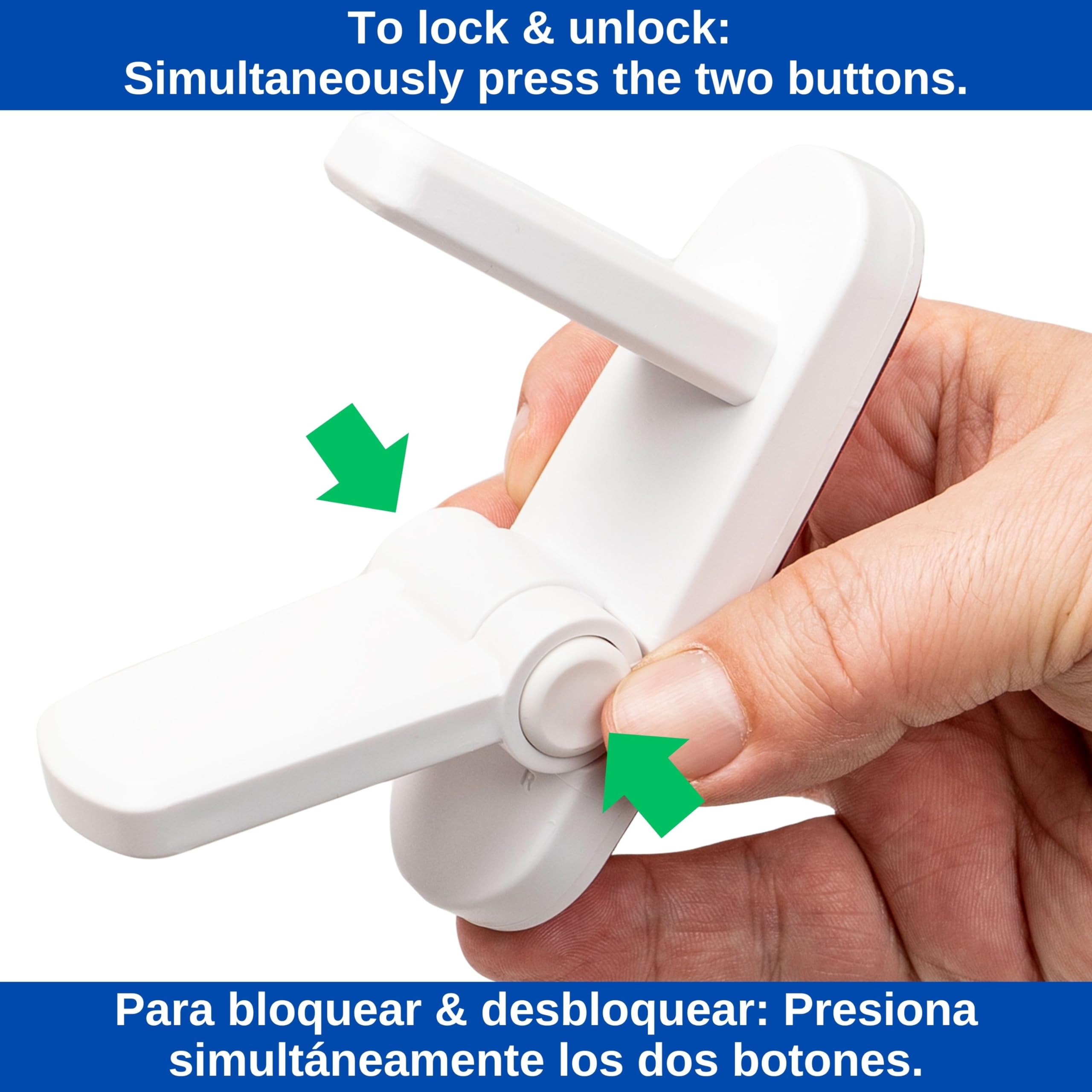 Door Handle Lock, 1 pc, White, for Children and Pets, Prevents Opening of Doors, Child Proof Door Lock, Toddler Door Latch, Baby Safety Door Blocker, Childproof Door Lever Lock, Babyproofing Door - Image 4