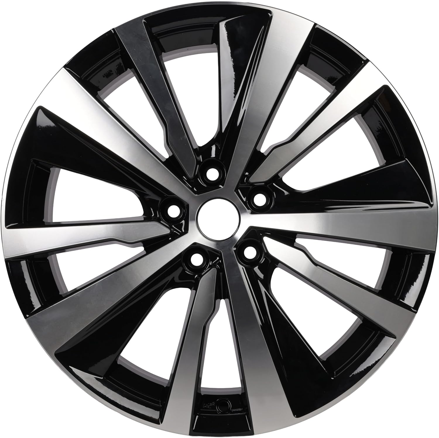 New Replacement 19 Inch Wheel For Nissan Altima Platinum SR SL SV S Edition ONE OEM Style Aluminum Alloy Rim for 2019 2020 2021 2022 2023 | 19x8" | Gloss Black w/Silver Finish - 403006AM3A 6AM3A
