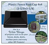 Vista 5 de Paquete de 24 tapas para postes de valla, protegen los postes de madera para exteriores en perfil bajo, fabricados en Estados Unidos