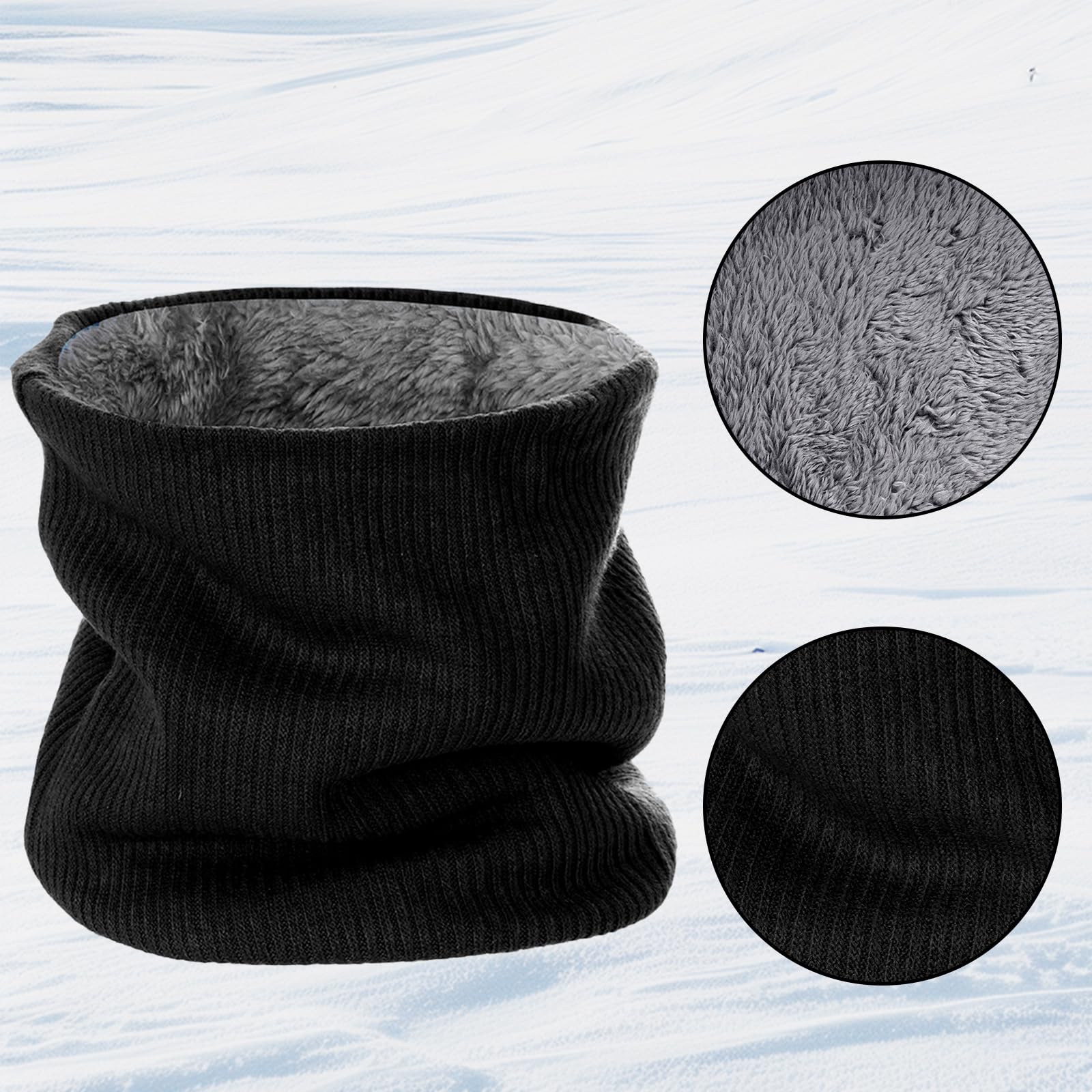 Paquete de 3 fundas de cuello de forro polar de invierno para hombres, polainas de cuello de invierno para hombres y mujeres, cubierta de cuello de invierno para hombre y esquí