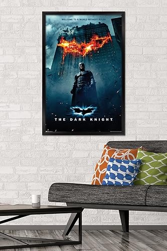 Miniatura 18 de Trends International DC Comics Movie - The Dark Knight - Póster de pared de una hoja con logotipo de Batman en fuego, 22.375 x 34 pulgadas, paquete