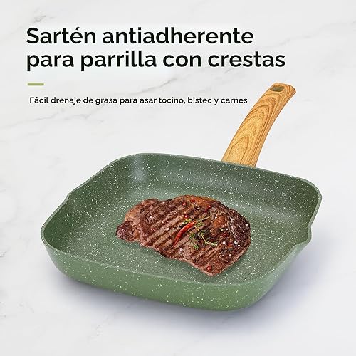 Miniatura 4 de Kitchen Academy Juego de ollas y sartenes antiadherentes, juego de 30 piezas de utensilios de cocina y de horneado para inducción, juego de sartenes