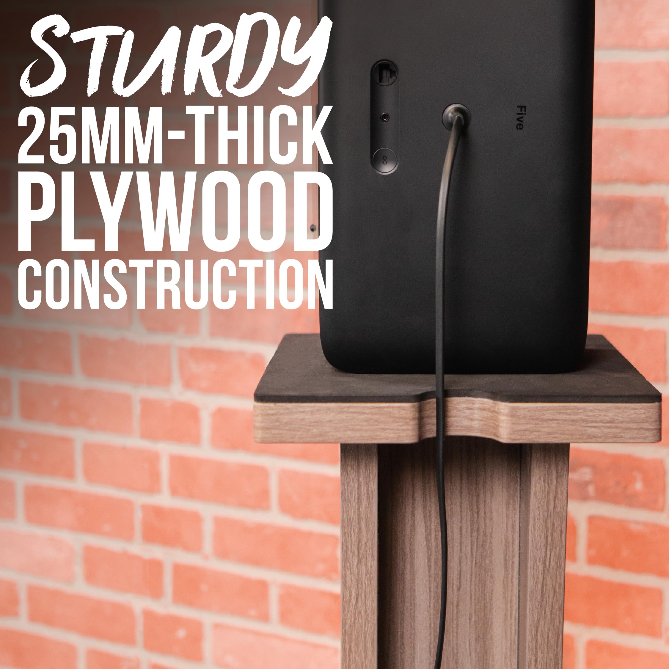 Gator Frameworks Elite Series GFW-ELITESPKSTMN-MPL Support de Haut-Parleur en Bois pour Studio avec Finition érable Naturel