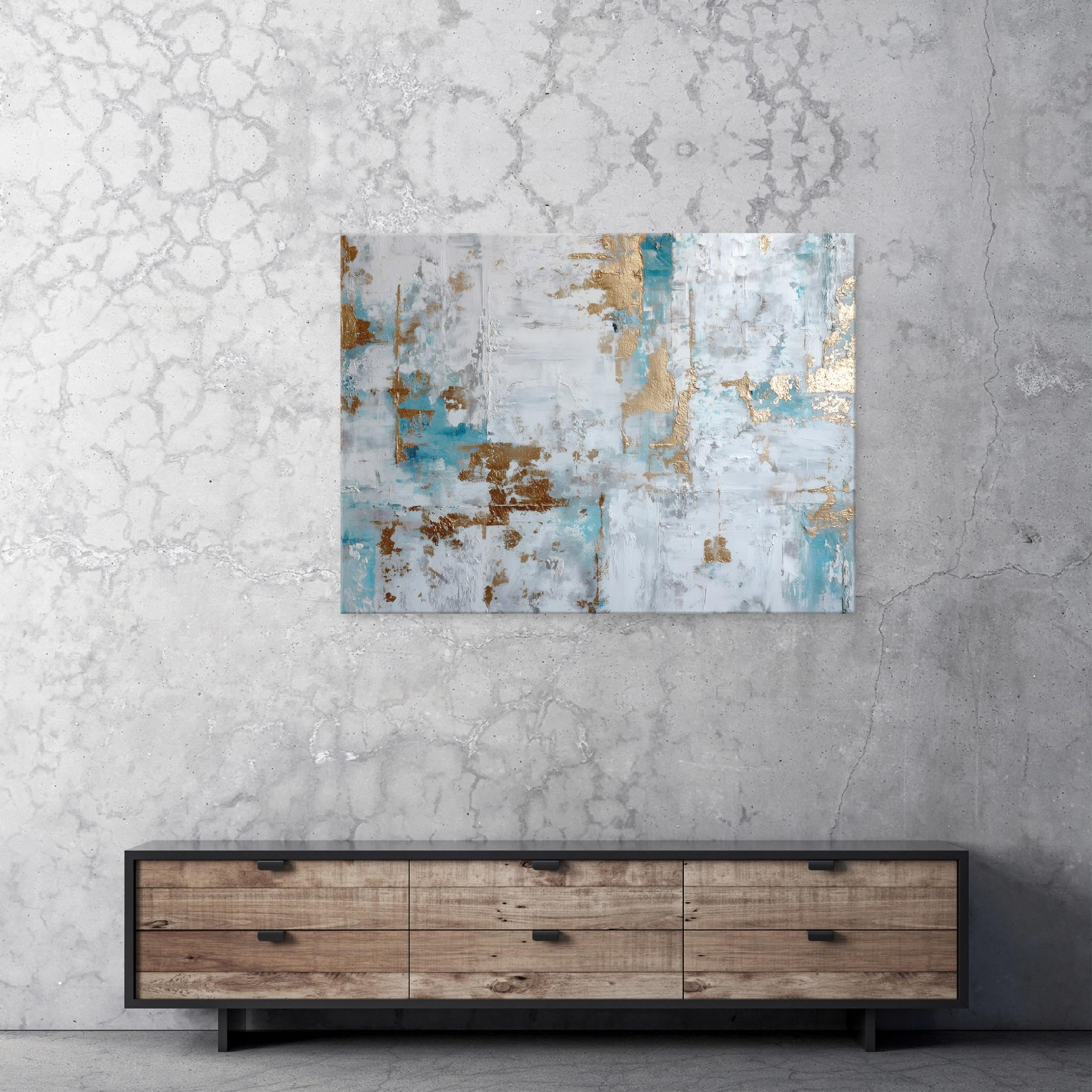 WallArena Cuadro en lienzo 100x70 cm | mármol, cuadros en lienzo, cuadros en lienzo, impresión sobre lienzo, formato: 100 x 70 cm (An x Al) - una pieza sobre