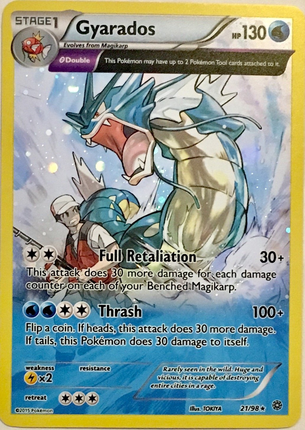 Amazon.com: Pokemon - Gyarados (21/98) - Theme Deck Exclusives : Toys &  Games