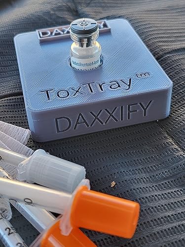 Miniatura 5 de ToxTray Soporte de vial resistente a derrames impreso en 3D de torre para botox, Xeomin, Dysport, Jeuveau, Daxxify ahorro de espacio para