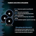 Haut-parleurs Bluetooth combinés - Haut-parleurs Bluetooth Surround - Haut-parleur Bluetooth pour papas - Haut-parleurs Bluetooth reliés - Haut-parleurs stéréo Bluetooth pour la maison TV Voiture