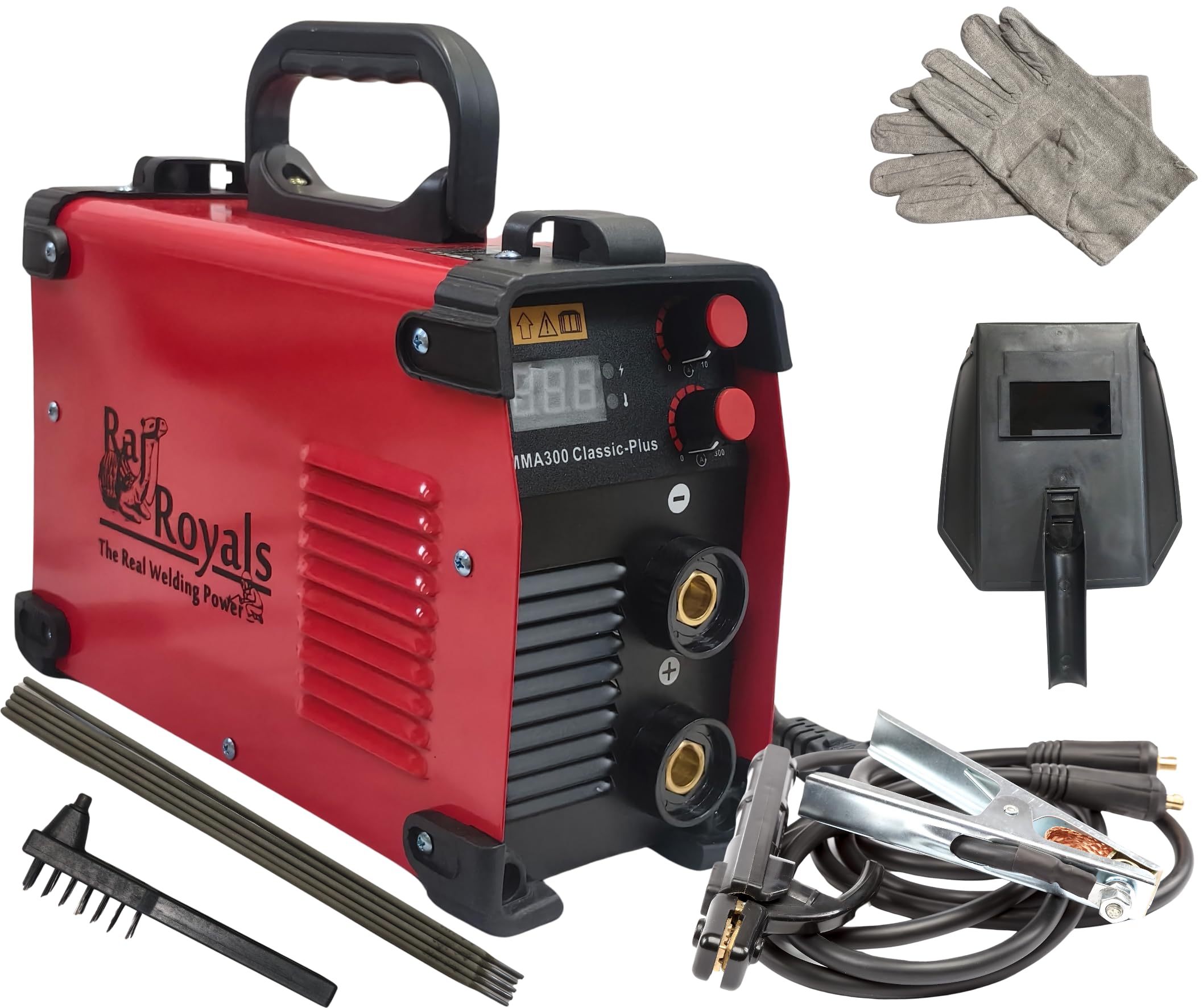 RAJROYALS classic plus MMA 300 powerful IGBT, ANTI STICKING, high powered low voltage work for Steel and Iron fabrication work for home and workshop use inverter welding machine (B0CVYM7S8R) Amazon Price History, Amazon Price Tracker