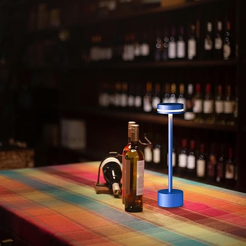 Miniatura 5 de Lámpara de noche ligera y portátil, recargable, regulable al tacto, lámpara de mesa inalámbrica para uso versátil en el hogar, dormitorio, hotel,