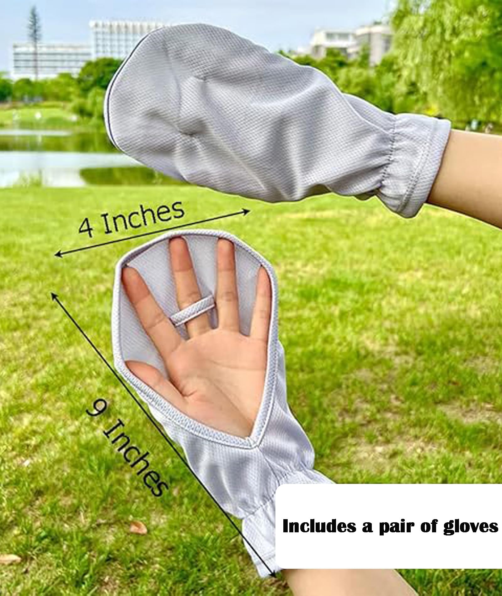 Zbdroxygen 2 Pcs Driving Gloves for Women, Hand Gloves for Sun Protection, Sun Protection Gloves for Women, Breathable Design, Suitable for Cycling, Golf and Outdoor Activities 1