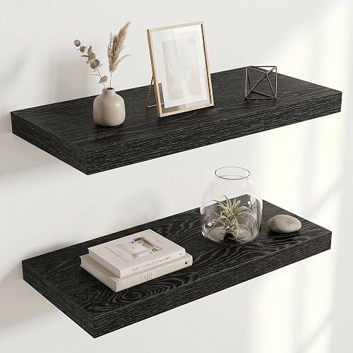 Acovy 10" Extra Deep Floating Shelves for Wall, 24" Long