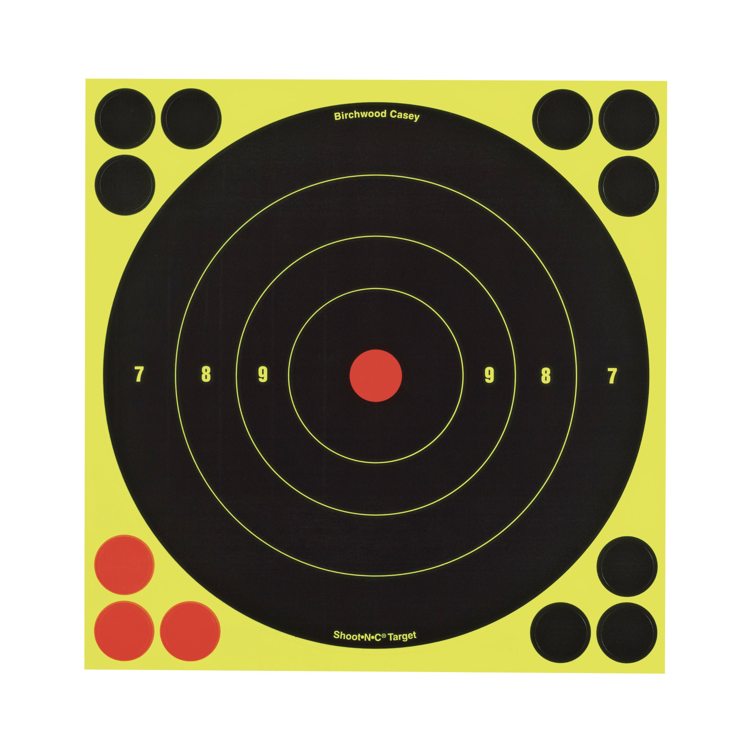 Birchwood Casey Shoot-N-C Targets, 8 Bullseye, 6 Targets + 24 Pasters
