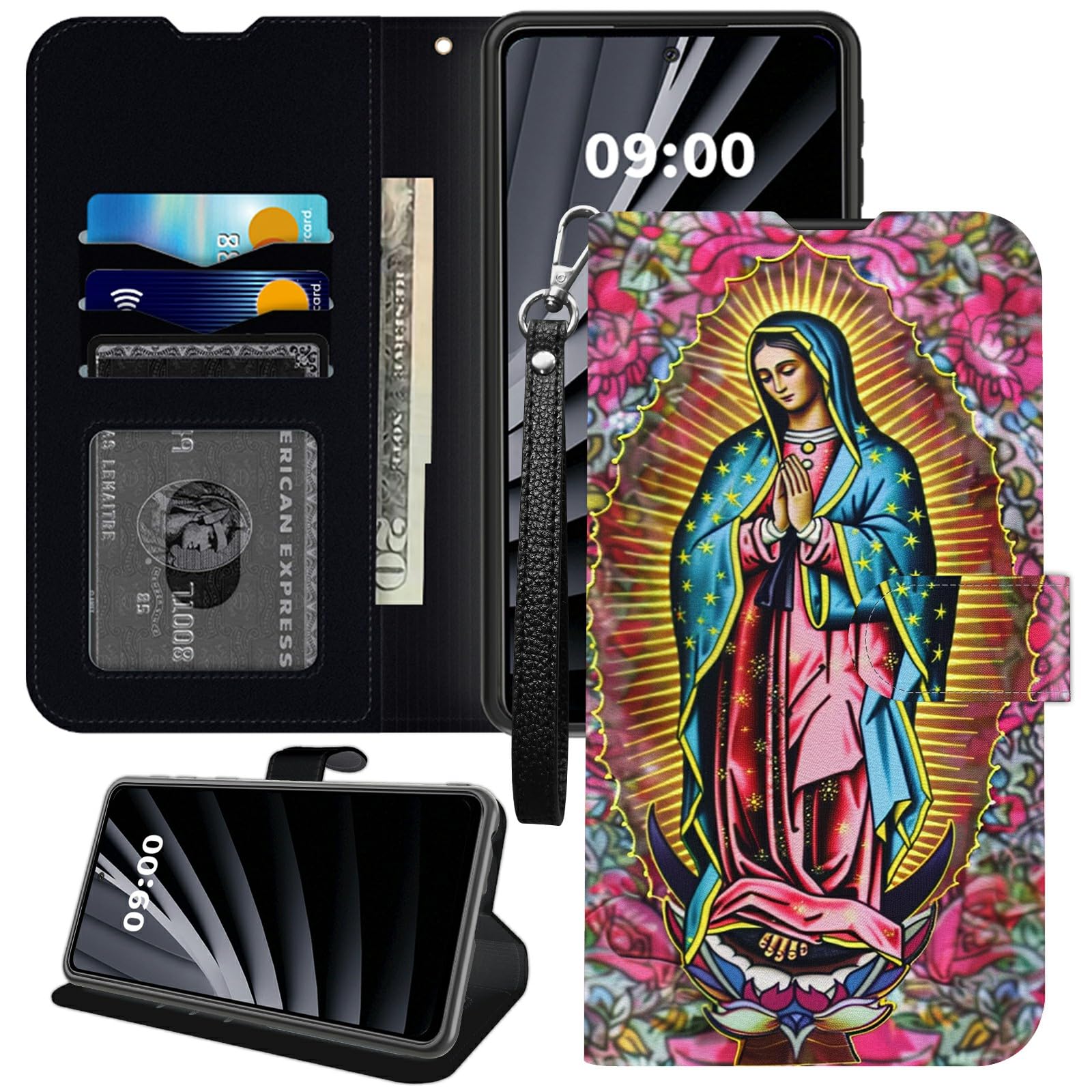 Motorola Moto G 5G (2020) Hoesje Portemonnee met Drukknoop Sluiting