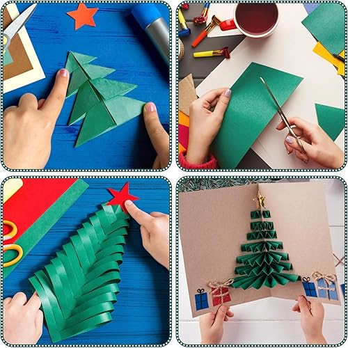 Miniatura 7 de Ctosree 100 hojas de papel de cartulina de 12 x 12 pulgadas, 6.35 ozm, cubierta de 65 libras, 120 libras de grosor, suministros creativos, para