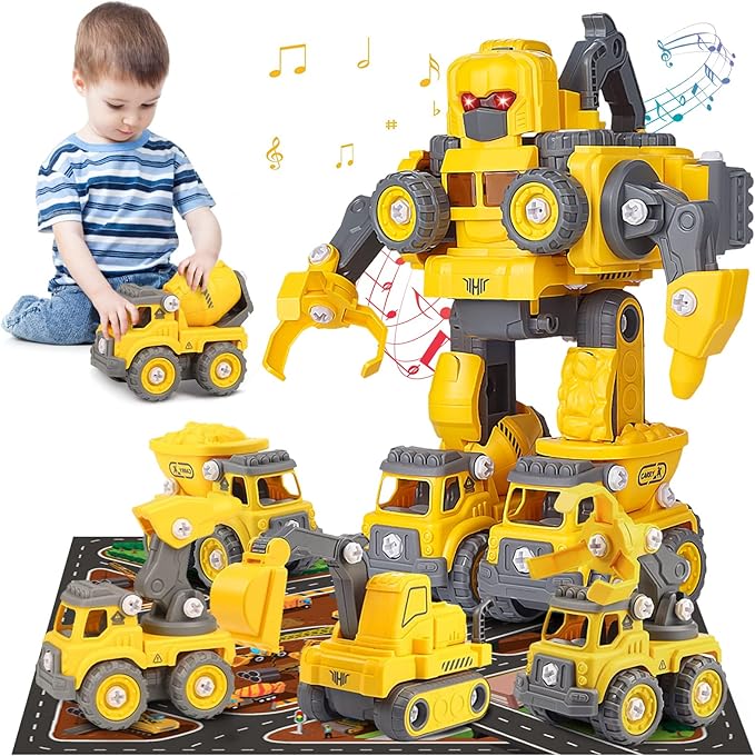 Transformer Toys for 4 8 Year Old Boys, Take Apart Robot