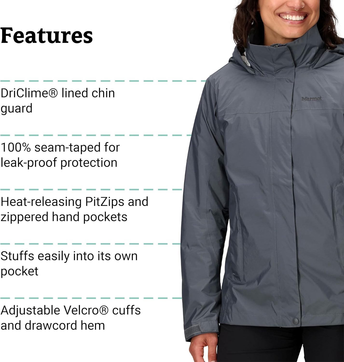 MARMOT Women's Precip Eco Waterproof Rain Jacket