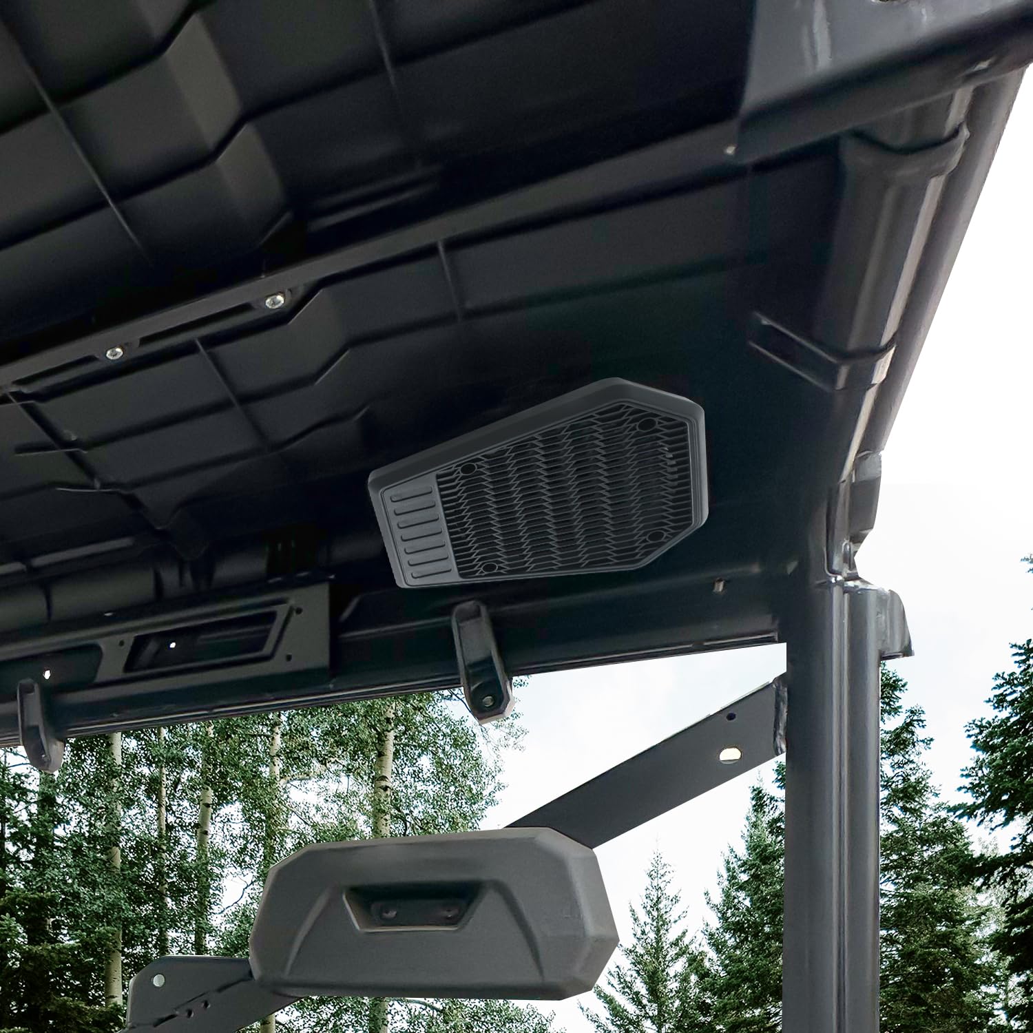 CPOWACE Pair Rear Roof Speakers Pods Compatible with Polaris Ranger XP/Crew 1000/Crew 2020-2025 Speaker Holders Accessories,for 6.5