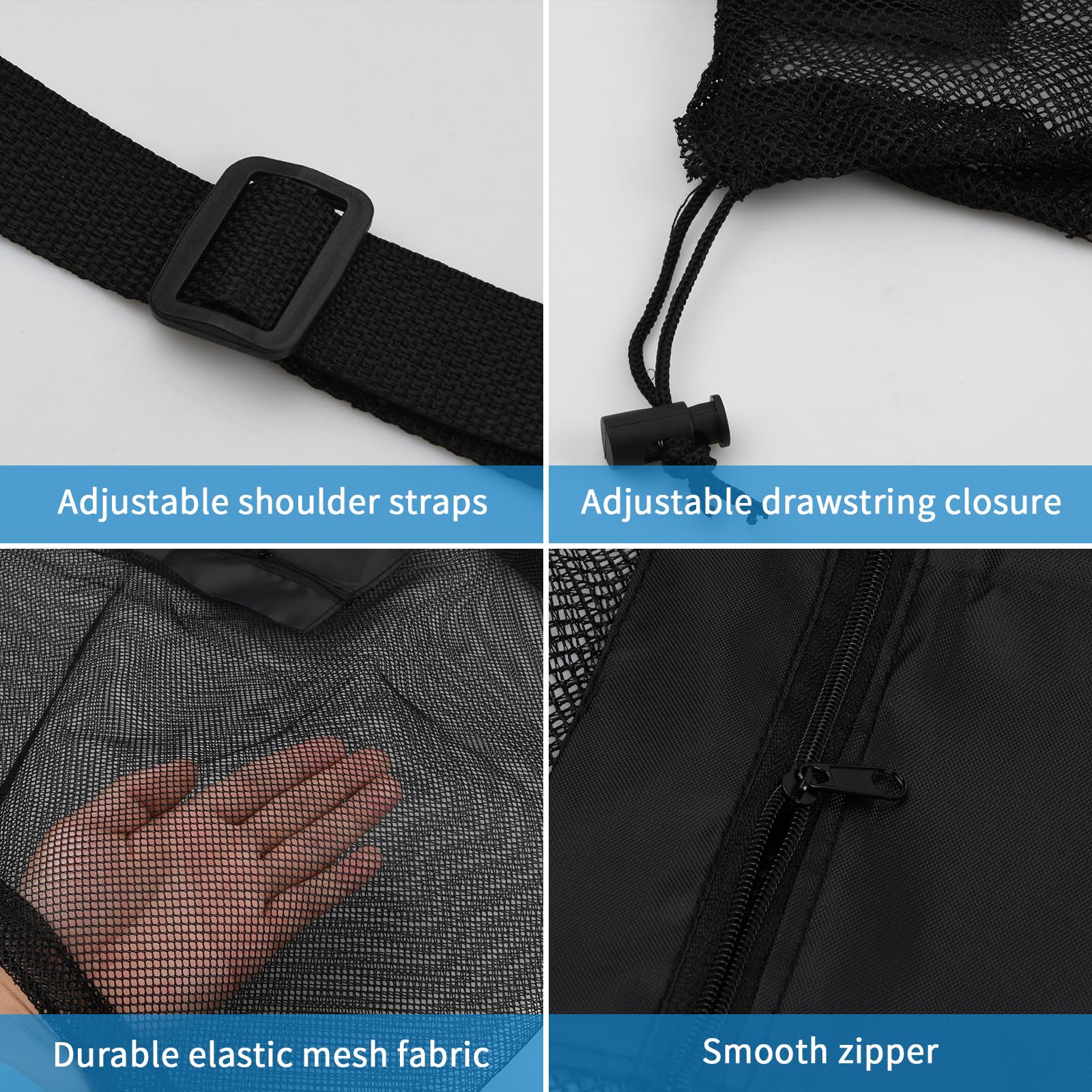 Bolsa Grande para Balones Impermeable con Cordón para Entrenamiento de Fútbol