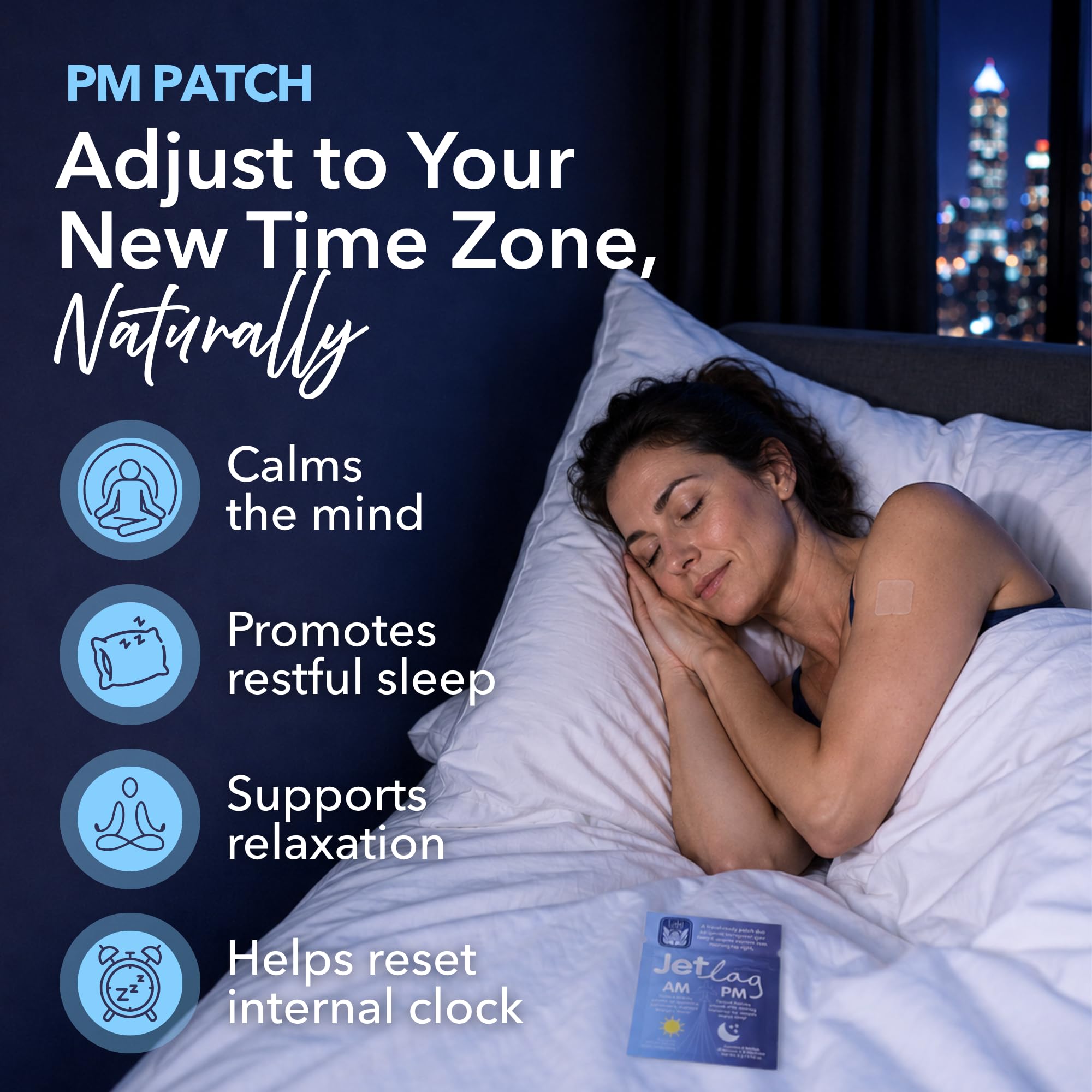 Laki Naturals Jet Lag AM & PM Travel Patches, Day & Night Formula (8ct) — Amazon image 5