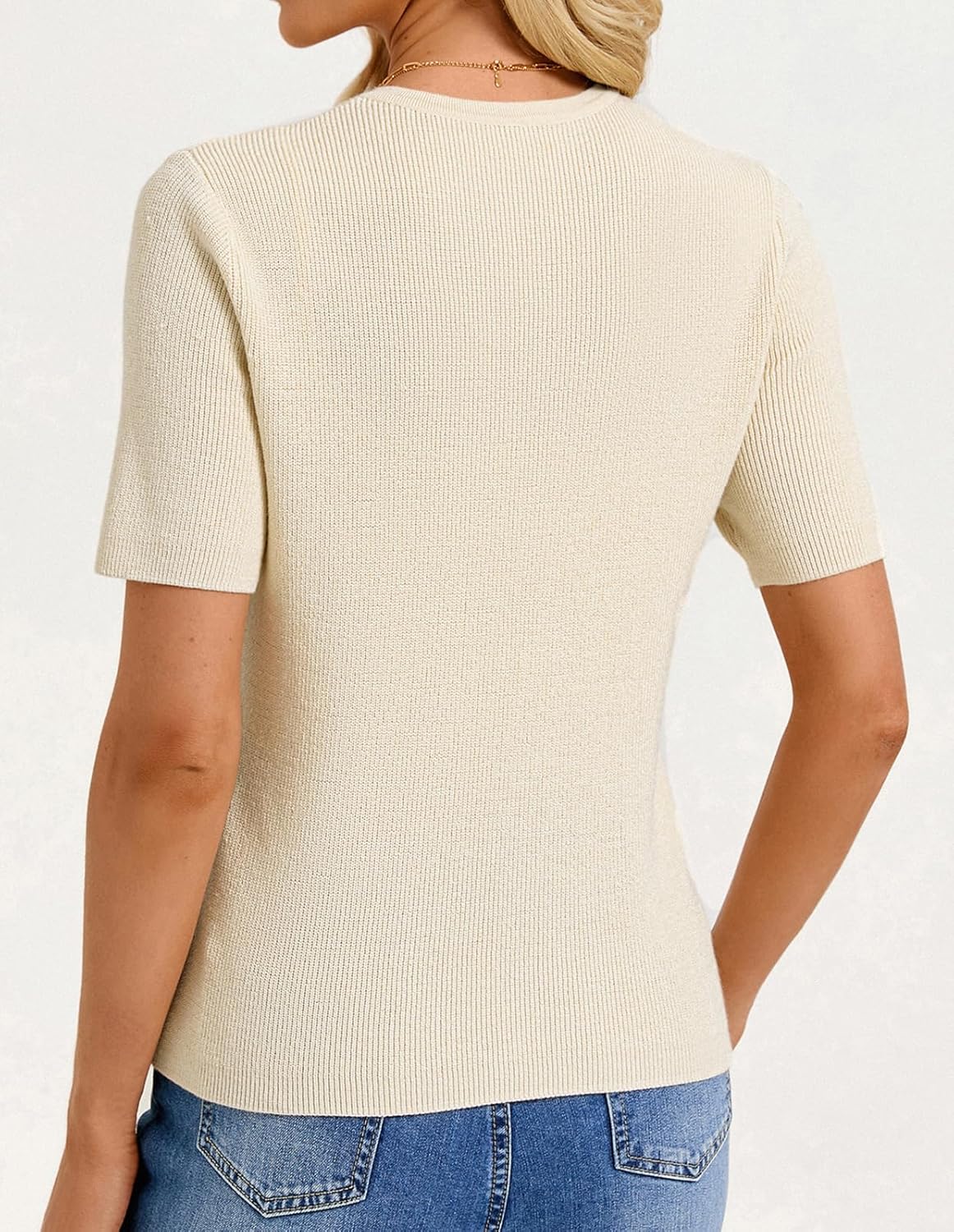 GRACE KARIN Short Sleeve Cardigans for Women, Lightweight Spring Cardigans 2026, Button Up Sweaters with Pockets - Image 4