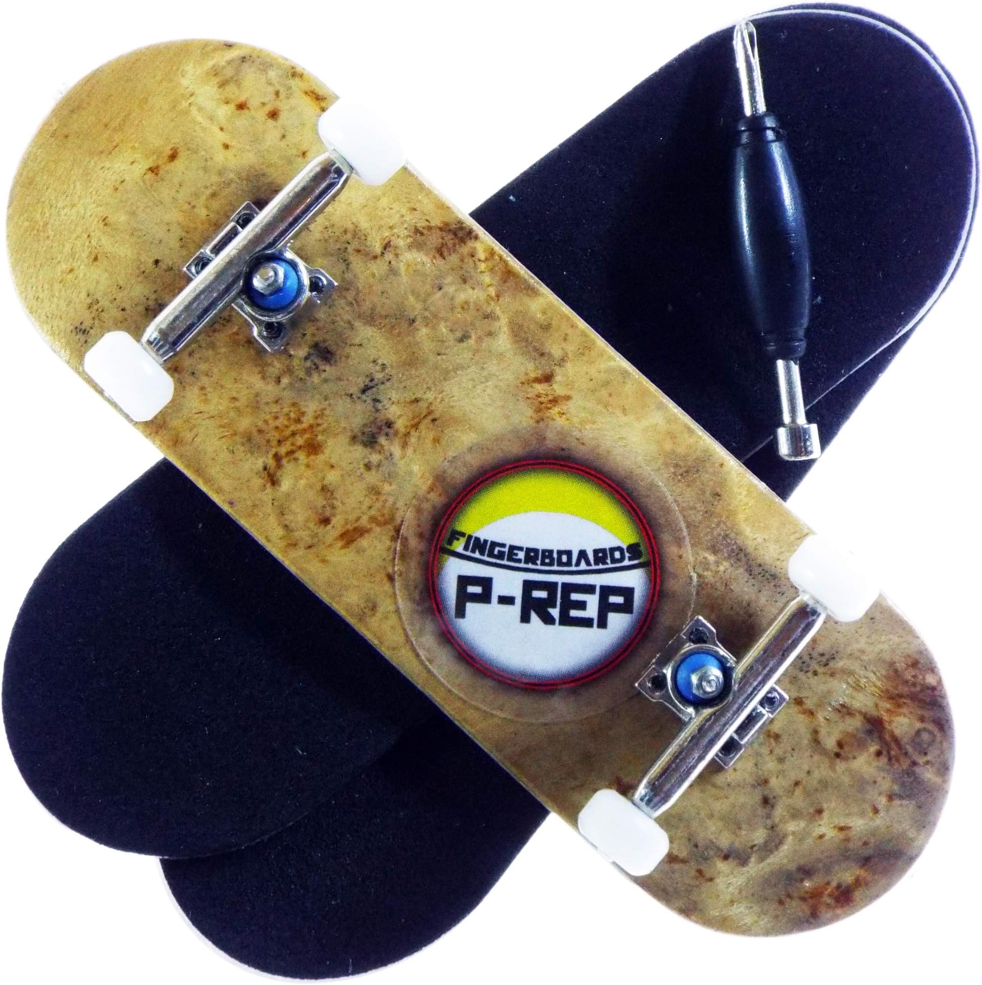 P-REP Burl - Solid Performance Complete Wooden Fingerboard (Chromite, 32mm x 97mm)