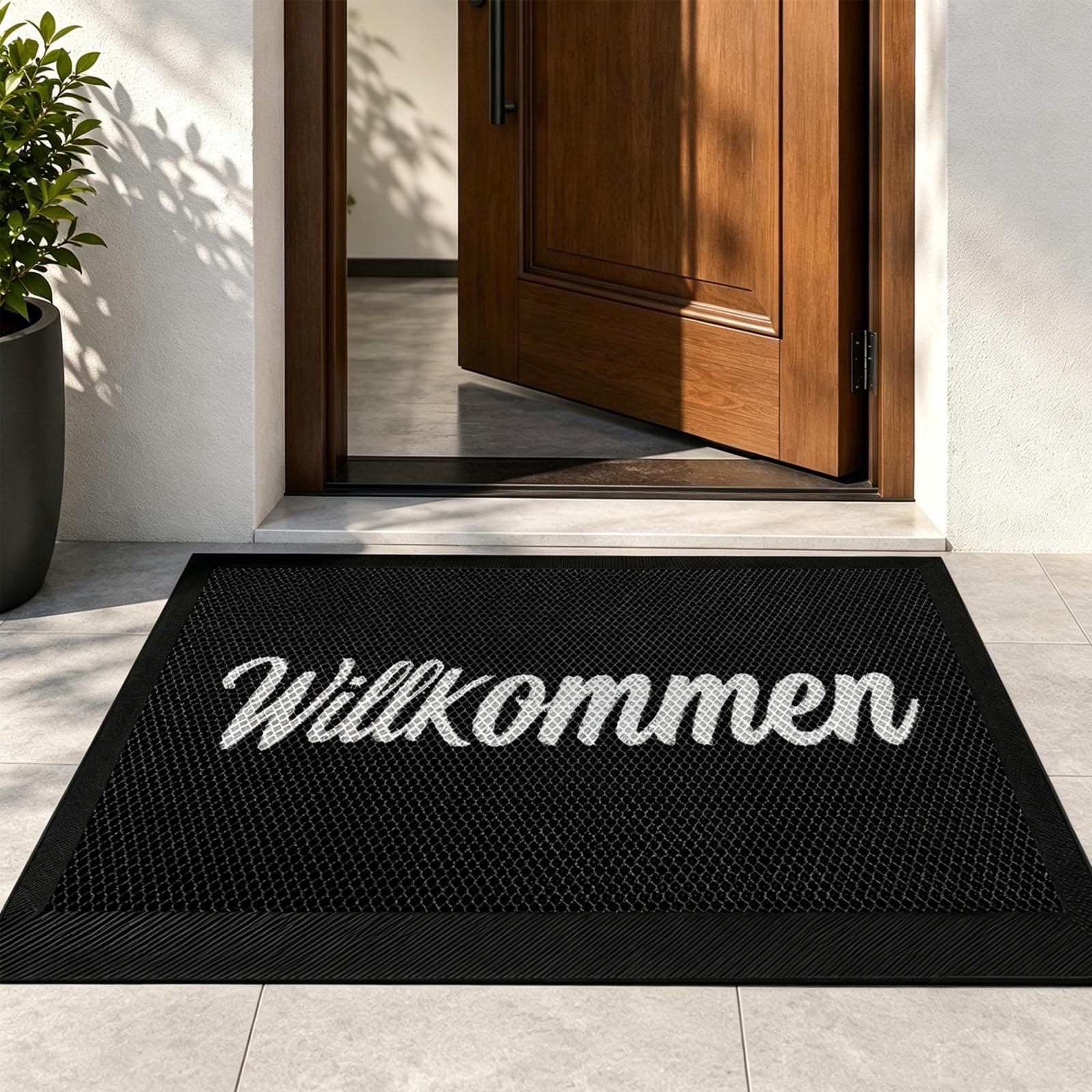 Paillasson extérieur durable 60x90 cm haut de gamme pour l'entrée