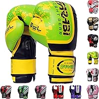 Vista 14 de Farabi Guantes de boxeo Pro Fighter Sparring Gym Bag Punching Focus Pad Mitts