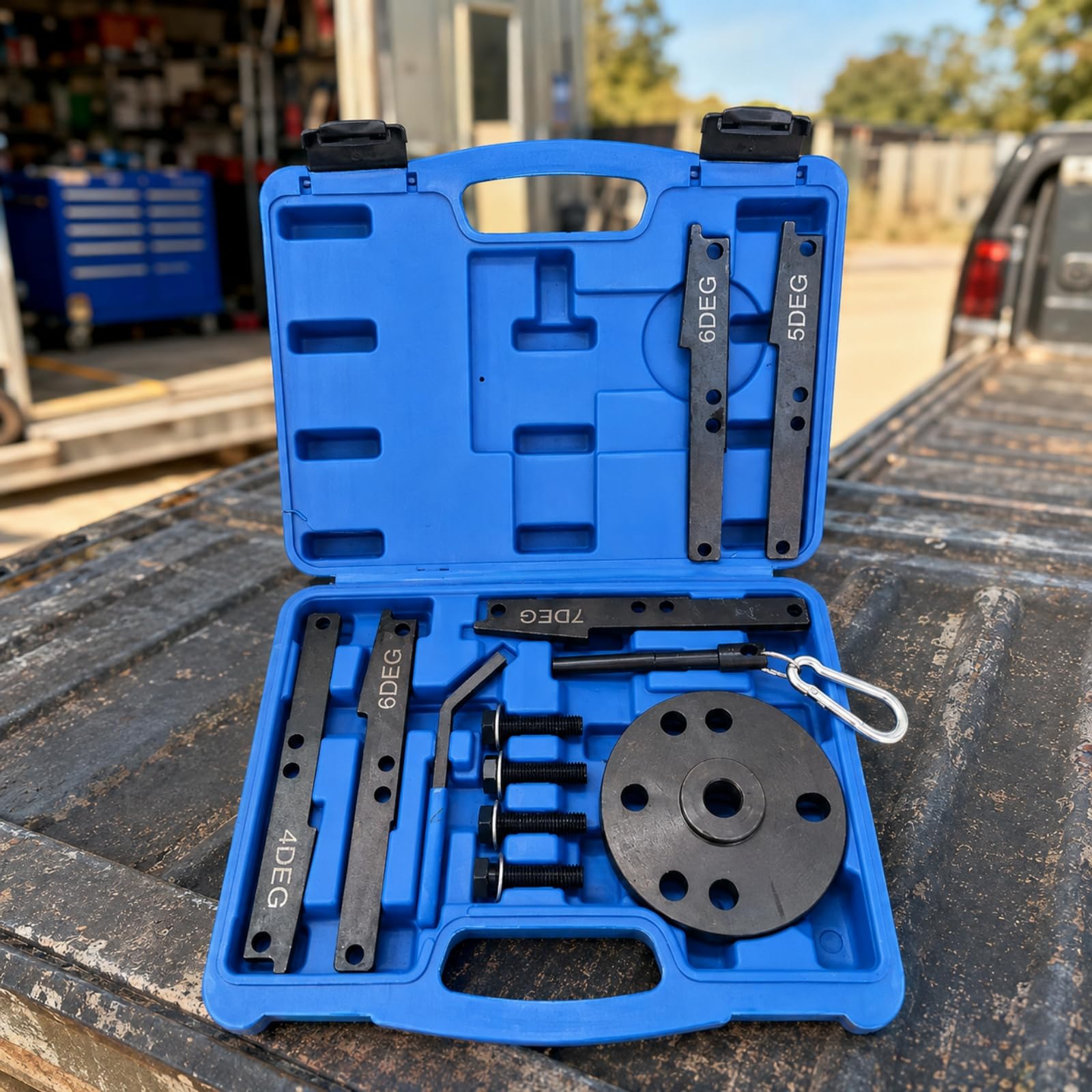 Set Strumenti Regolazione Tempi Motore QSX15 con Calibro Freno Motore E Perno Guida per Officina Meccanica E Riparazione Motori Industriali Pesanti