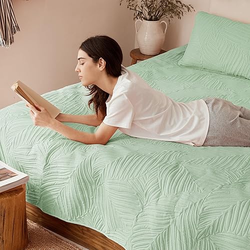 Miniatura 10 de Exclusivo Mezcla Juego de ropa de cama tamaño individual, edredón ligero azul real tamaño individual para todas las estaciones, colcha de microfibra