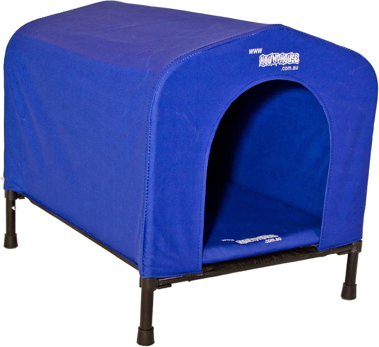 HoundHouse Kennel Dog House, Small, 54 x 48 x 48 cm, Blue