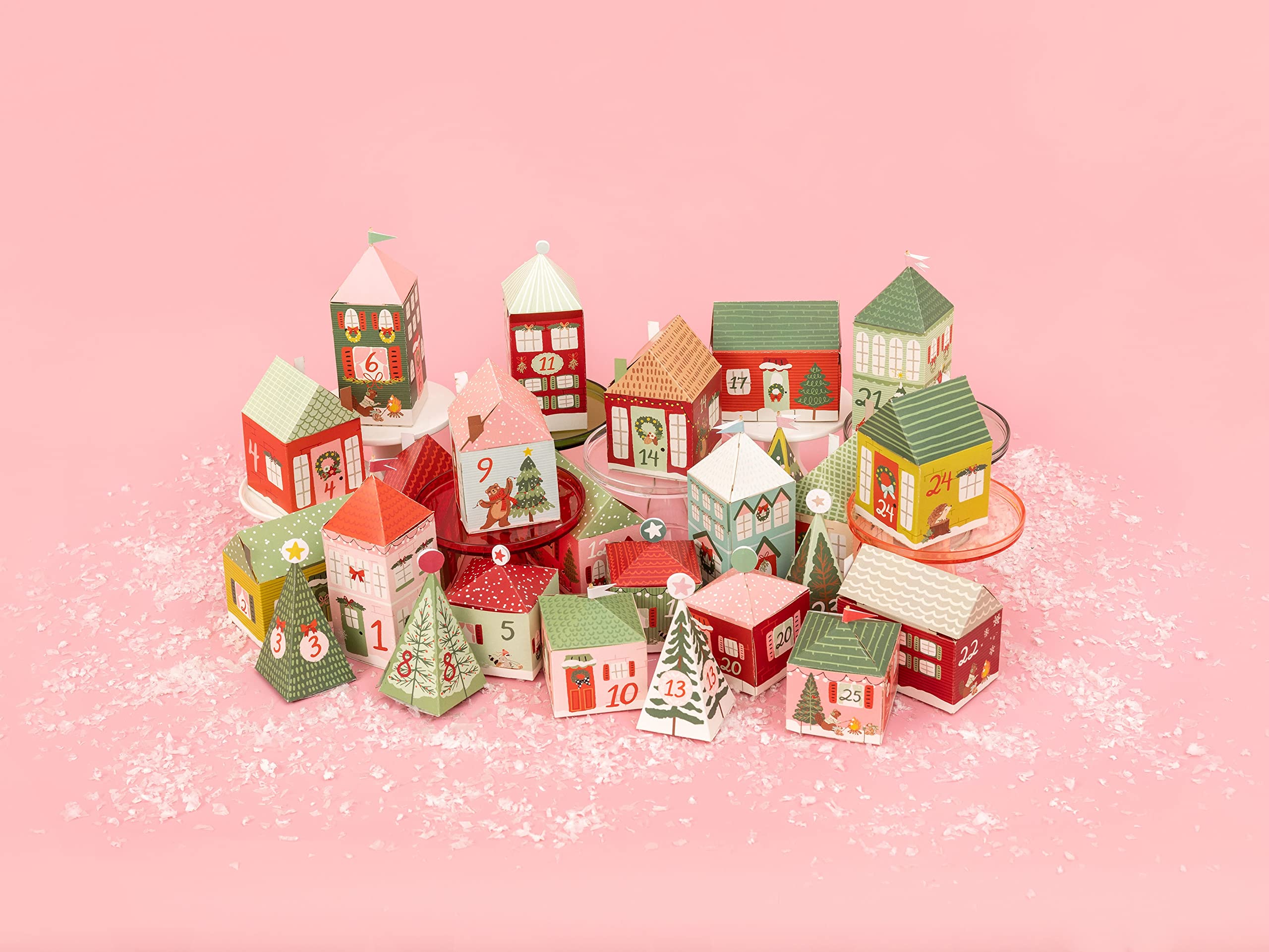 Amazon.com: Crate Paper Mittens & Mist ADVNT Calendar, Makes 25 Houses :  Office Products