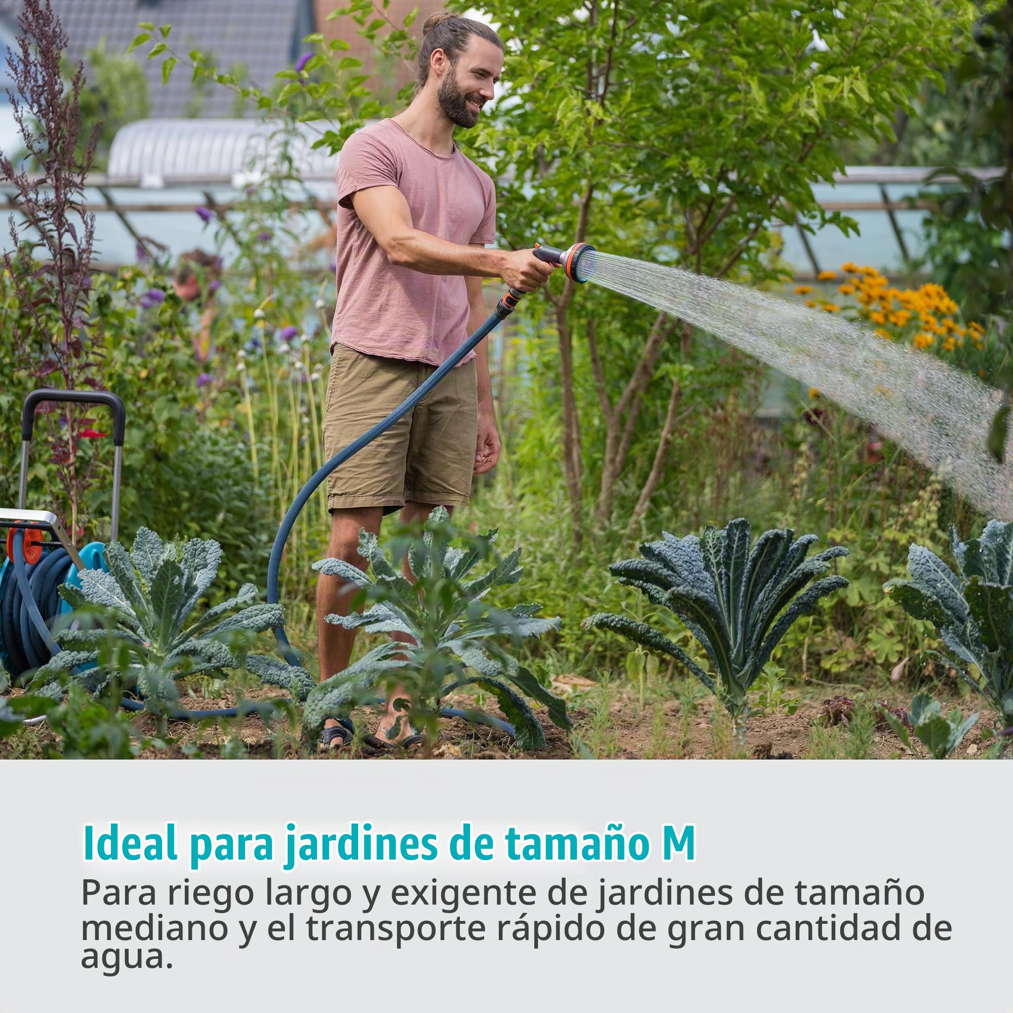 Gardena Liano Xtreme 3/4 pulgadas, set 20m: Manguera de jardín ultra robusta de tejido, para grifos de agua interiores, manguera interna de PVC, ligera, resistente a la climatología (18480-20)