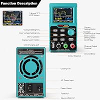 Kiprim DC605S Programozható Labortápegység 0-60V/0-5A, 4-Digites LED Kijelzővel, 300W, USB Porttal, 4 Memória Funkcióval, Túlfeszültség Véde 2